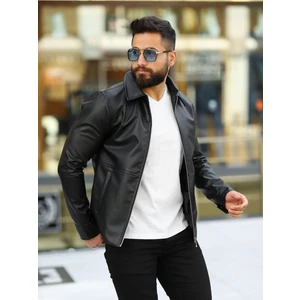 Erkek Siyah Deri Ceket