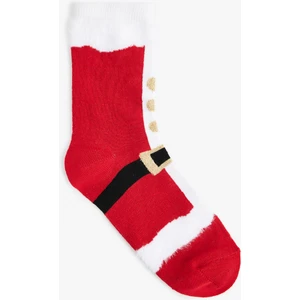 Noel Baba Detaylı Pamuklu Havlu Çorap