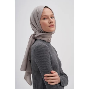 Simetrik Jakar Italyan Ipekli Şal Füme