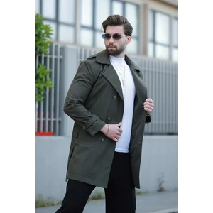 Erkek Premium Apoletli Deri Trençkot & Pardesü