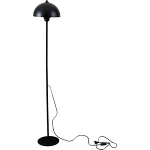 Luna Tek Ayaklı Siyah Metal Lambader | Oturma Odası & Yatak Odası & Salon Lambası