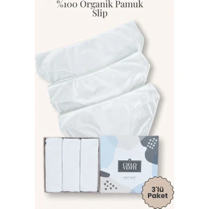 Must Have | 3'lü Organik Pamuk Slip Külot