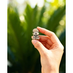 HANZALA Simgesi Tasarımı Gümüş Renkli Yaka Rozeti 1 Adet A300002