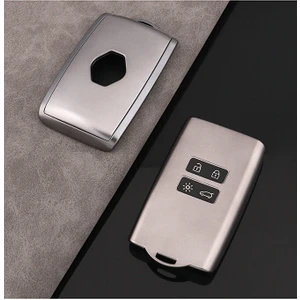 Renault Megane 4 Kadjar Talisman Clio 5 Dacia Duster Gri Silikon Kart Anahtar Kılıfı