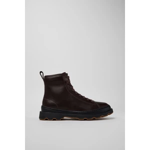 Kadın Brutus Deri Bot - Koyu Kahverengi