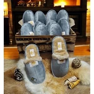 Golden Buffalo 2 Çift Peluş Ev Terliği