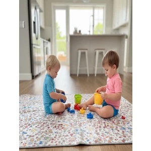 145 x 300CM, Family, Su Geçirmez Mama Sandalyesi Altı Yer Örtüsü