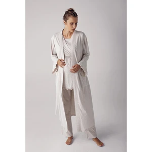 Artış Collection Kadın Uzun Kollu Esnek Pamuklu Hamile Sabahlık Pijama TAKIMI13300