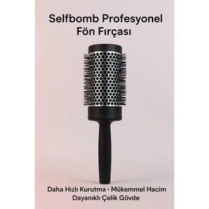 Profesyonel Fön Fırçası – Isıya Dayanıklı Alüminyum Gövde, Hızlı Kurutma & Hacim