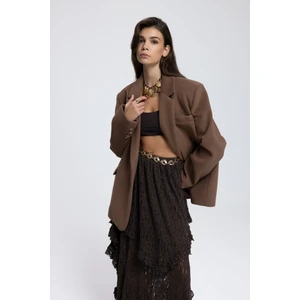 Howell Sütlü Kahve Blazer Ceket