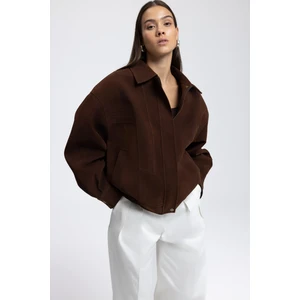 Osea Unisex Kahve Bomber Ceket