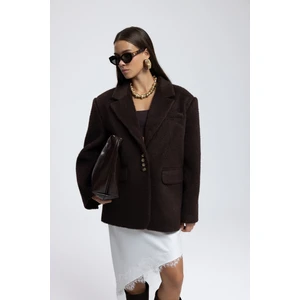 Proenza Koyu Kahve Blazer Ceket