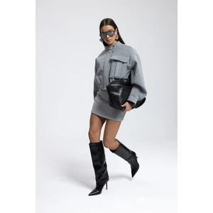 Tenby Füme Crop Ceket-Etek Takım