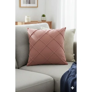 Leke Tutmaz Silinebilir Kapitoneli Kırlent Yastık Kılıfı