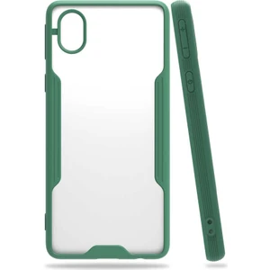 Galaxy A01 Core Kılıf Nxxa Parfe Kapak-Koyu Yeşil