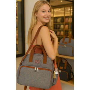 Bebek Bakım Çantası Lüx Anne Bebek Bakım Sırt, El ve Omuz Çantası