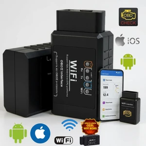 Pro Versiyon V1.5 obd2 Araç Arıza Tespit Cıhazı Arıza Okuma/can Destekli Apple Android Dual Destek Wifi Bluetooth