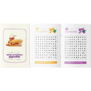 Tuffy Design Çocuklar Için Eğitici Kelime Avı – Yiyecekler Bulmaca Kitabı