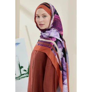 Gül Desen Bambu Şal