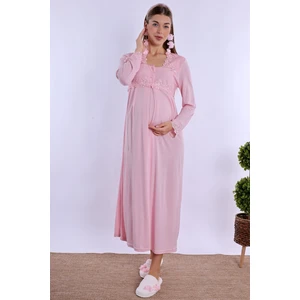 Pembe Hamile Lohusa Gecelik