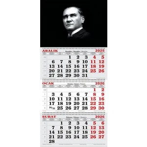 GENC DIJITAL BASKI 2026 Yılı Gemici Takvimi-Atatürk