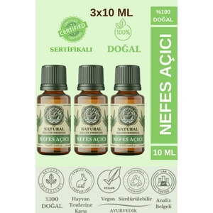 Mesir Efendi 3'lü Set Nefes Açıcı Nane ve Okaliptüs Esansiyel Uçucu Yağı Buhurdanlık Yağı Difüzör Esansı 3X10ML