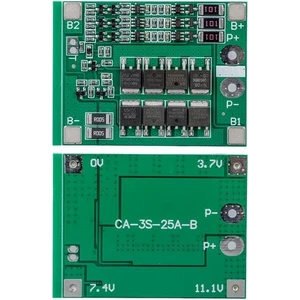 BMS-24227 3s 25A Bms Devresi Lityum Batarya Şarj Modülü