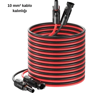 Solar Kablo Çap 10 Mm2 MC4SOKETLI