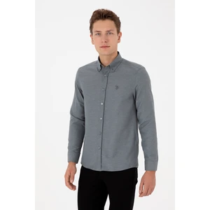 U.s. Polo Assn. Erkek Antrasit Gömlek Basic 50316723-VR006