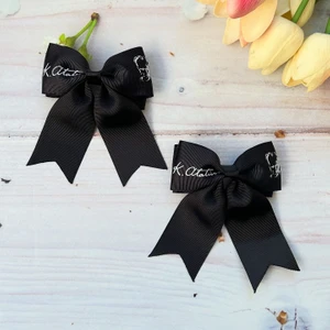 The İlkin Toka Siyah Atatürk Silüeti ve Imzalı Kurdele Saç Tokası 10 Kasım,29 Ekim,23 Nisan