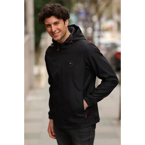 İçi Astarlı Su ve Rüzgar Geçirmez Erkek Cepli Yağmurluk