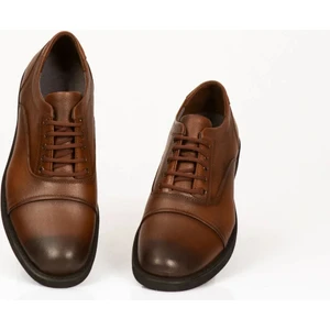 %100 Deri Kahverengi Klasik Ayakkab?, Ba?c?kl? Kahverengi ??k Erkek Kundura, Tak?m Elbise Ayakkab?s?