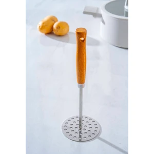 Evero Ahşap Saplı Çelik Patates Ezici - 25 cm