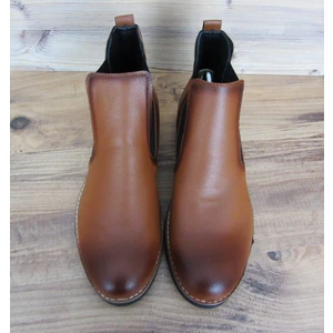 Erkek Kışlık Chelsea Taba Baskılı Bot