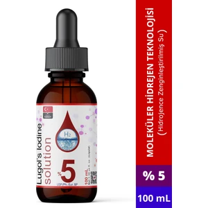 Dolar Kimya Lugol Iyot Çözeltisi %5 | 100 ml | Cam Damlalıklı Şişe (Pharma Grade Lügol)