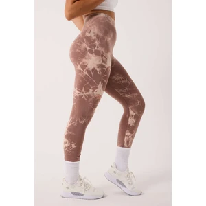 Spor Tayt Batik Desenli Dikişsiz Esnek ve Toparlayıcı Push Up Kadın Tayt