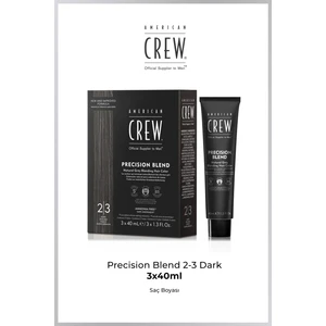 American Crew Precision Blend 2-3 Beyaz Kapatıcı 3x40 ml Dark