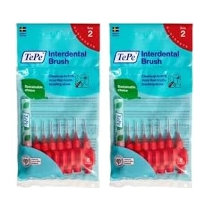 Mena Rise Tepe Interdental Brush Arayüz Fırçası Kırmızı 0.5 mm 8 Li x 2 Adet