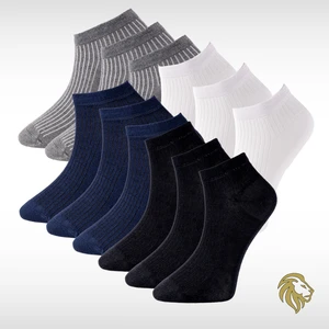Lion Monroe Erkek 12'li Bambu Patik Çorap Plus Dikişsiz Premium Paket K9900ADNS