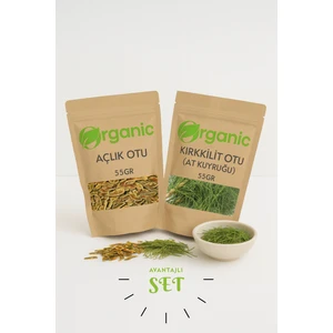 Organic Kiler Açlık Otu 55gr  Kırkkilit Otu 55gr İkili Set
