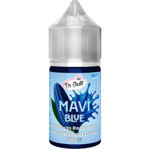 Dr. Gusto Likit Mavi Doğal Gıda Boyası 35 G – Bitkisel Kaynaklı, Pasta ve Tatlılar Için Katkısız Sıvı Renk Boyası