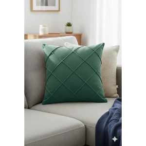 Leke Tutmaz Silinebilir Kapitoneli Kırlent Yastık Kılıfı