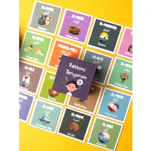 Ramazan- Rabbimi Tanıyorum -Resimli Esmaül Hüsna Kartları