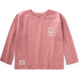 Etiket Detaylı Mevsimlik T-Shırt 2-10 Yaş K Pembe