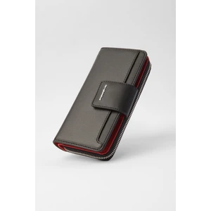 Cengiz Pakel Lucia Kadın Cüzdan 65268-SIYAH/KIRMIZI