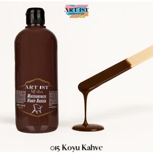 ART IST Multisurfaces Hibrit Akrilik Boyalar 500ML -  015 Koyu Kahve