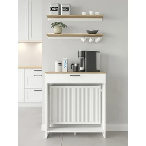 Solana Petek Üstü Kahve Köşesi Dresuar Çok Amaçlı Raf - 90 cm