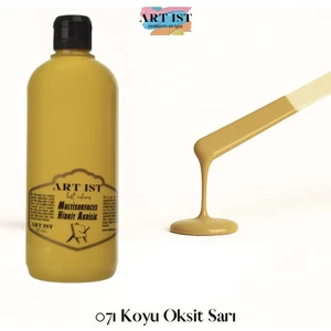 ART IST Multisurfaces Hibrit Akrilik Boyalar 500ML -  071 Koyu Oksit Sarı