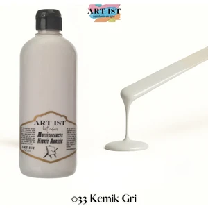 ART IST Multisurfaces Hibrit Akrilik Boyalar 500ML -  033 Kemik Gri