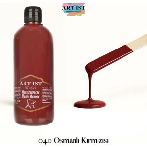 ART IST Multisurfaces Hibrit Akrilik Boyalar 500ML -  040 Osmanlı Kırmızı